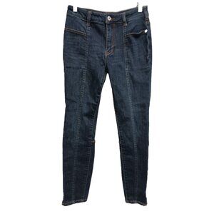 Anthropologie Pilcro Womens High Rise Legging Jeans Size 28 Blue Skinny Ankle